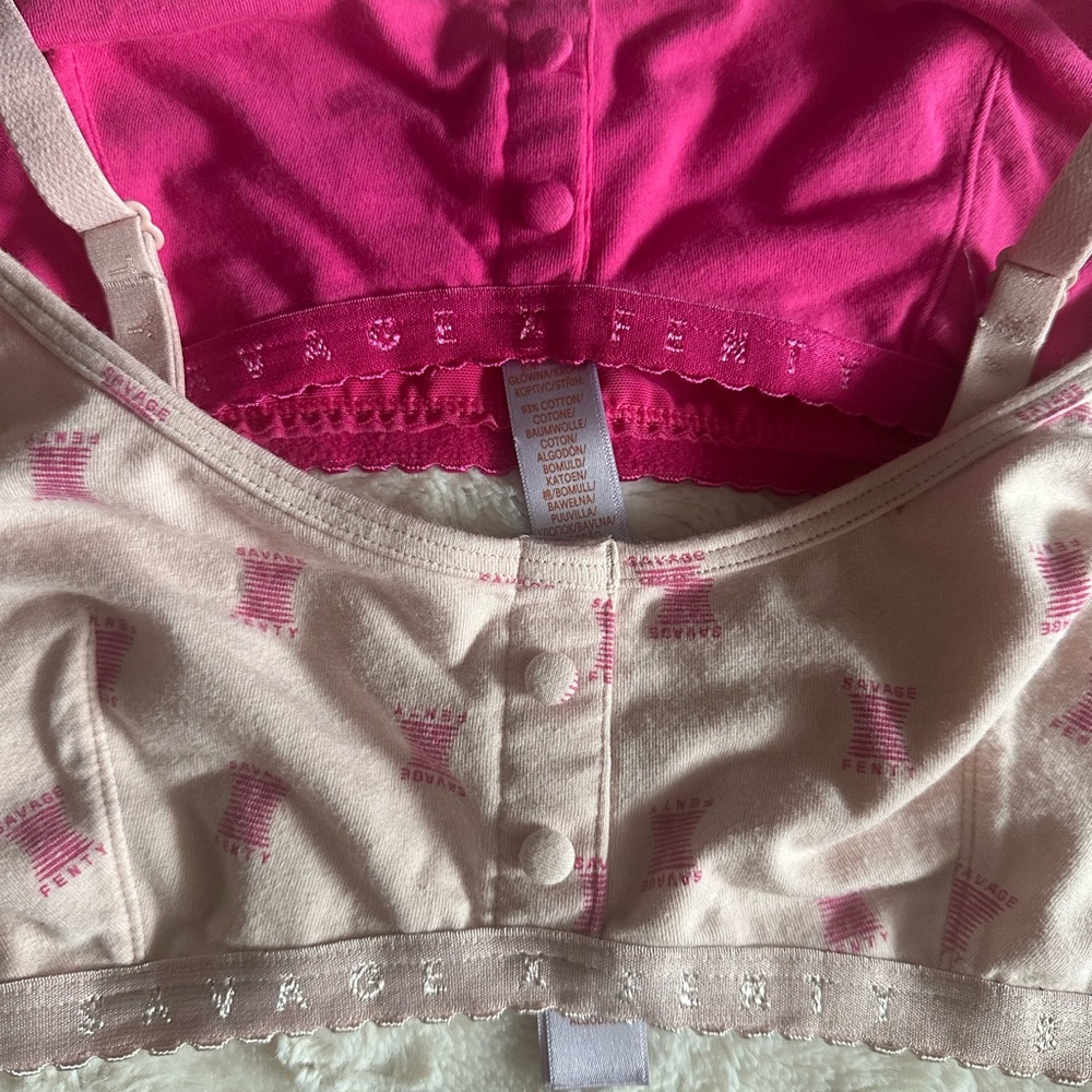 Savage X Fenty Pink Women's Bralettes - Picture 2 of 4